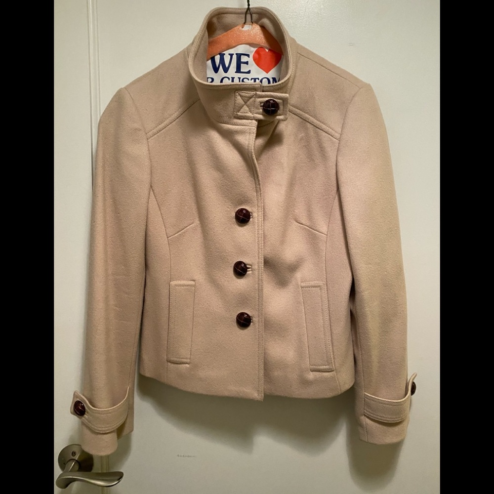 Camel Banana Republic Wool Light Weight Jacket - Picture 1 of 5